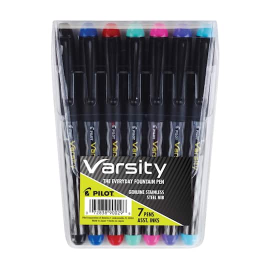 Pilot&#xAE; Varsity 7 Color Fountain Pen Set